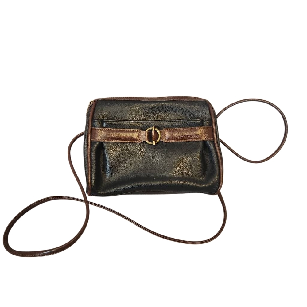 Elegant Liz Claiborne 90s Vintage‎ Black and Brown Women's Crossbody Bag